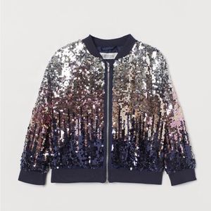 H&M Girls Size small Sequin Jacket